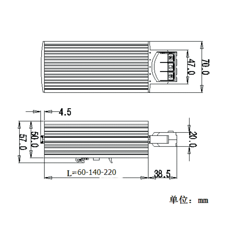 RHG 140系列小型半導體加熱器